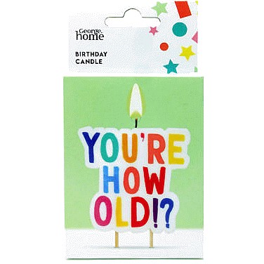 George Home How Old? Large Candle