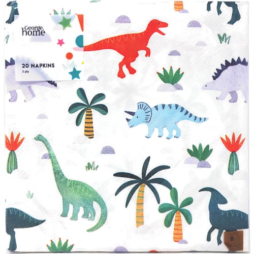 George Home Napkin Jurassic Jungle