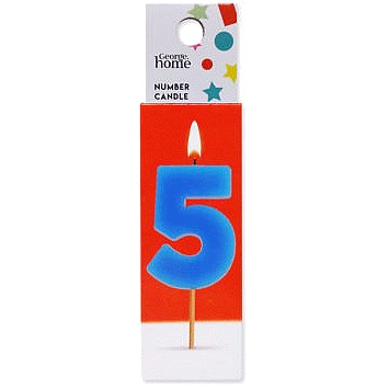 George Home Number Candle 5