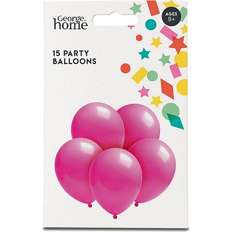 George Home Party Balloons Fuschia