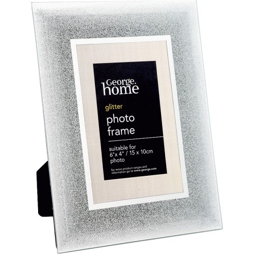 George Home Silver Glitter Ombre Frame 6x4 Inch