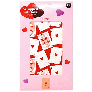 George Home Valentines Flat Wrap