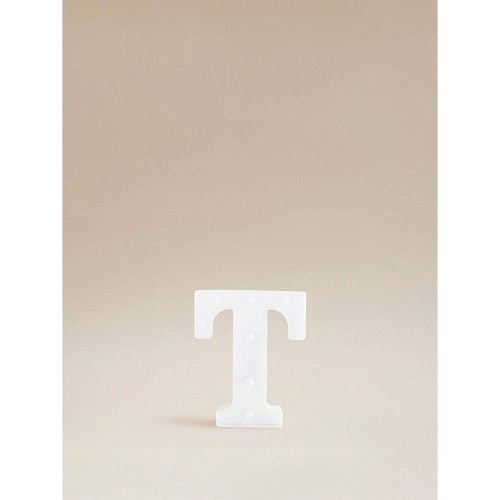 George Home White Alphabet Light T