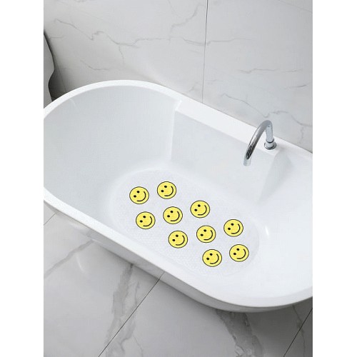 George Home Yellow Lucky Charm Smiles PVC Bath Mat