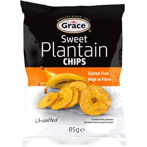 Grace Sweet Ripe Plantain Chips Unsalted (85g)