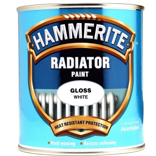 Hammerite Radiator Enamel Gloss White (500ml)