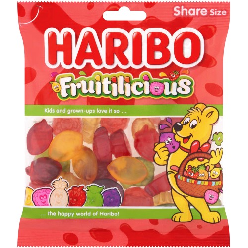 Haribo Fruitilicious Fruit Gums (150g)