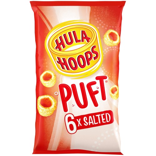 Hula Hoops Puft Salted Crisps (6 x 15g)