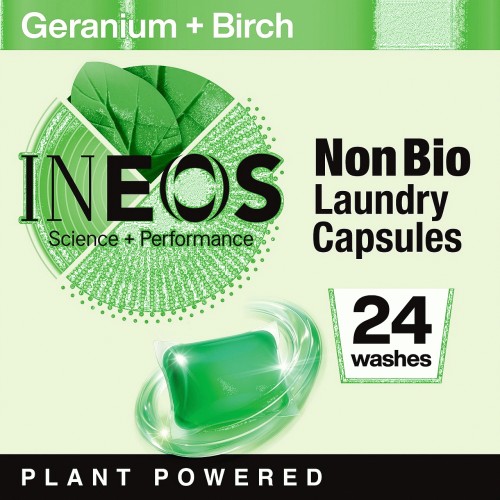 INEOS Non Bio Laundry Capsules Geranium Birch 24 Washes