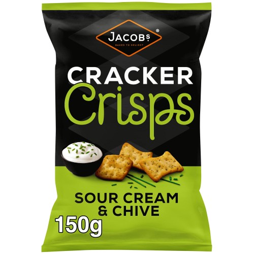 Jacob's Cracker Crisps Sour Cream & Chive (150g)