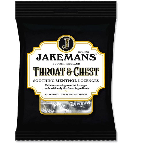 Jakemans Throat & Chest Soothing Menthol Lozenges (160g)