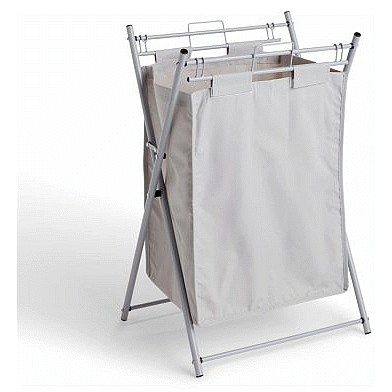 John Lewis Basics Laundry Hamper Grey each