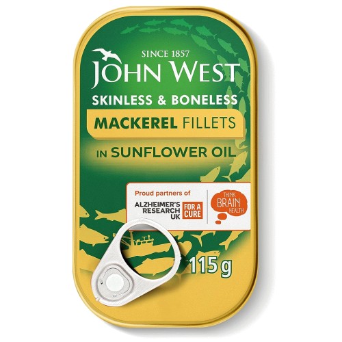 John West Mackerel Fillets in Sunflower Oil (115g)