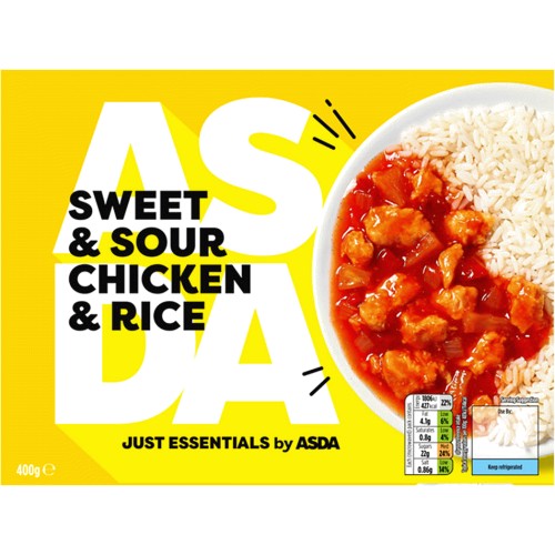 JUST ESSENTIALS by ASDA Sweet & Sour Chicken & Rice