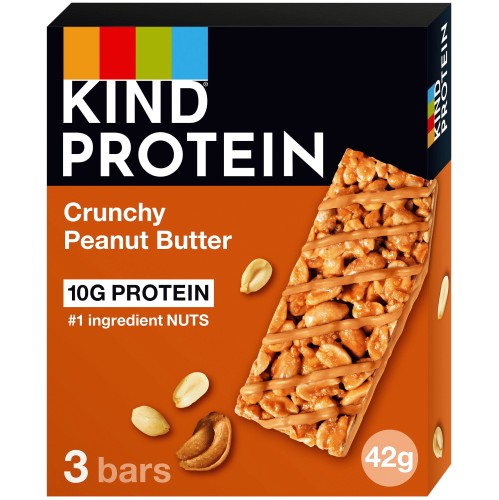 Kind Protein Crunchy Peanut Butter Snack Bars (3 x 42g)