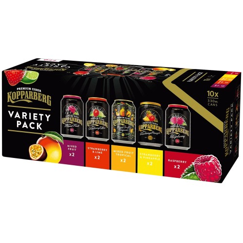 Kopparberg Premium Cider Variety Pack (10 x 330ml)