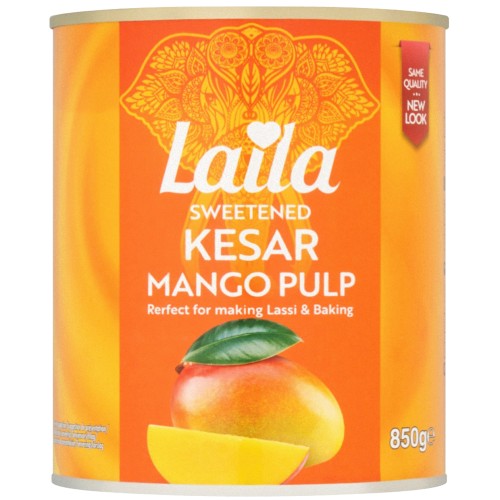 Laila Kesar Mango Pulp Mango Pulp Laila (850g)