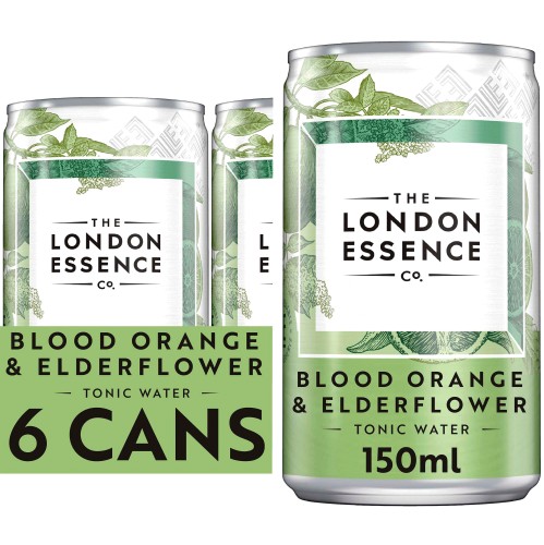 London Essence Co. Orange & Elderflower Tonic Water Cans (6 x 150ml)