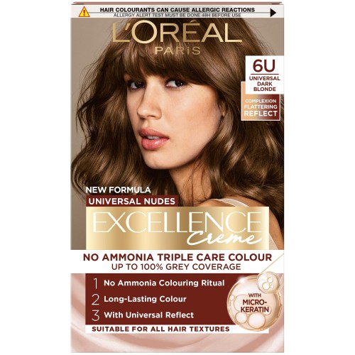 L'Oreal Excellence Universal Nudes Dark Blonde 6U Hair Dye