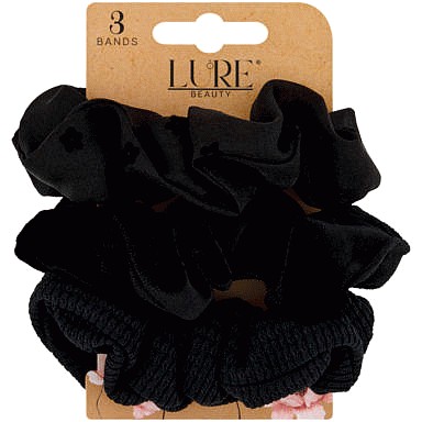 Lure Beauty 3 Scrunchie Set Bands