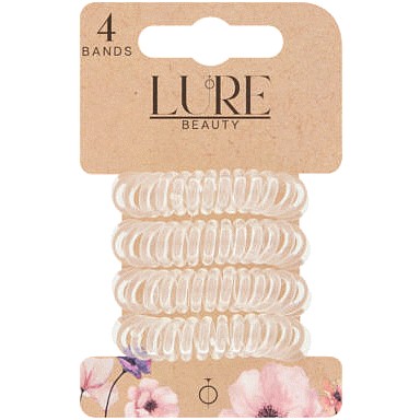 Lure Beauty 4 Bands Hair Hoops Clear