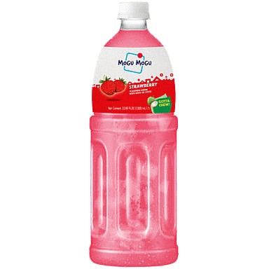 Mogu Mogu Strawberry Flavored Drink with Nata De Coco 1 (000ml)