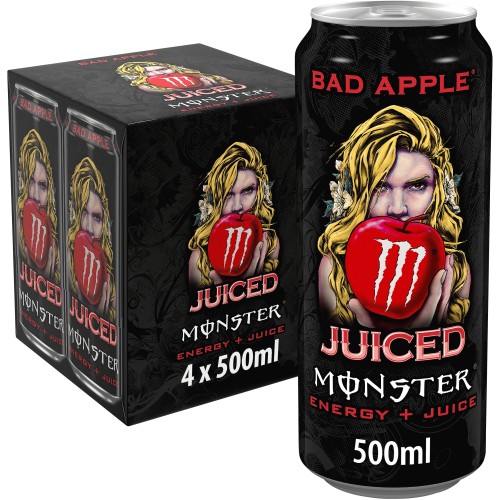 Monster Energy Drink Bad Apple (4 x 500ml)