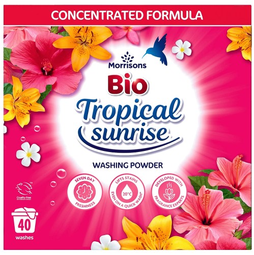 Morrisons Bio Tropical Laundry Powder 40 Washes