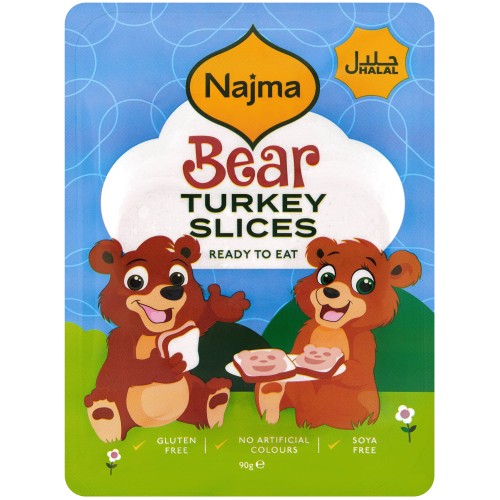 Najma Bear 6 Turkey Sausage Slices (6 x 90g)