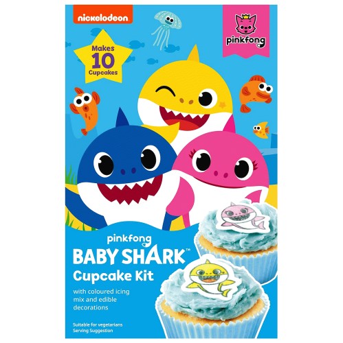 Nickelodeon Pinkfong Baby Shark Cupcake Kit