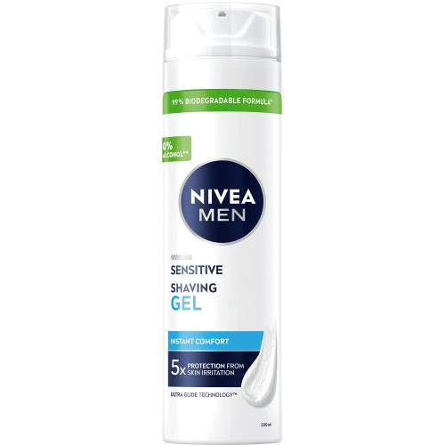 Nivea Men Sensitive Shaving Gel with % Alcohol (200ml)