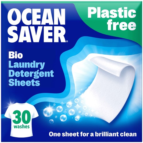 OceanSaver Plastic Free Bio Laundry Detergent Sheets 30 Washes (60g)