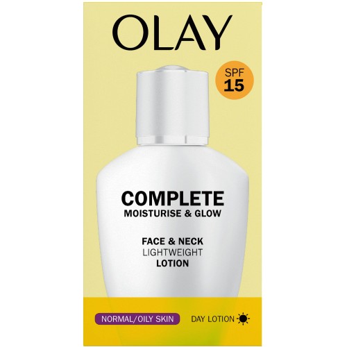 Olay Complete Care Daily UV Moisturiser Fluid SPF15 Normal Oily Skin (100ml)