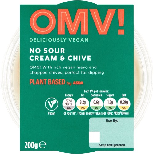 OMV! Deliciously Vegan by Asda No Sour Cream & Chive