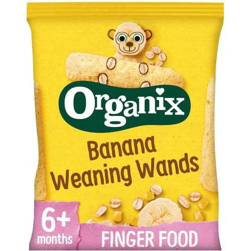 Organix Banana Weaning Wands Organic Baby Snack Puffs (25g)