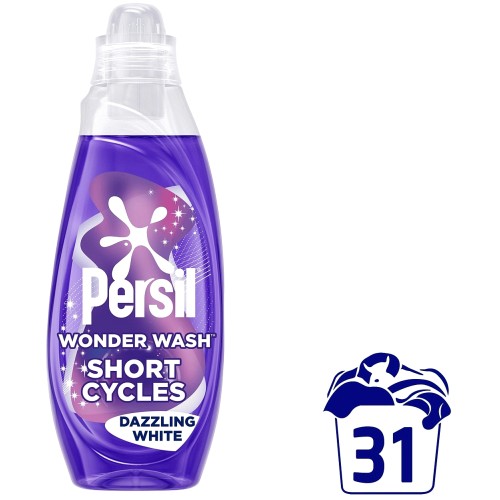Persil Wonder Wash Liquid Detergent Dazzling White 31 Washes (837ml)
