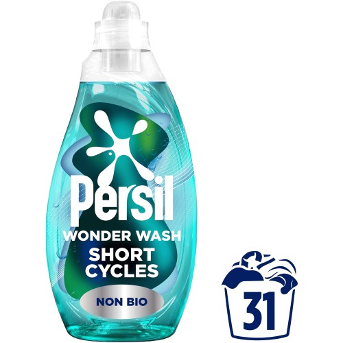 Persil Wonder Wash Non Bio Liquid Detergent Speed Clean (31 washes) (837ml)