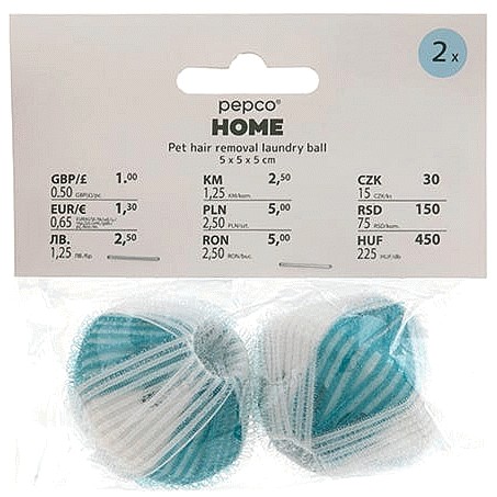 Pet Hair Removal Laundry Ball (2Pack)