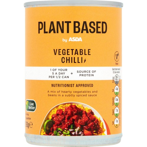Plant Based by ASDA Vegetable Chilli