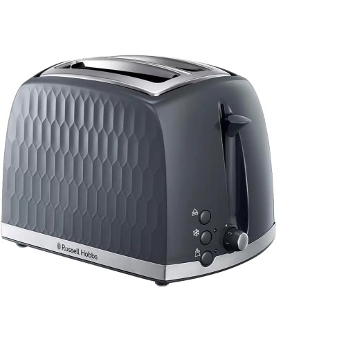 Russell Hobbs Honeycomb Grey 2 Slice Toaster