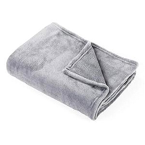 Sainsbury's Home Super Soft Fleece Throw Flint Grey 125x150cm