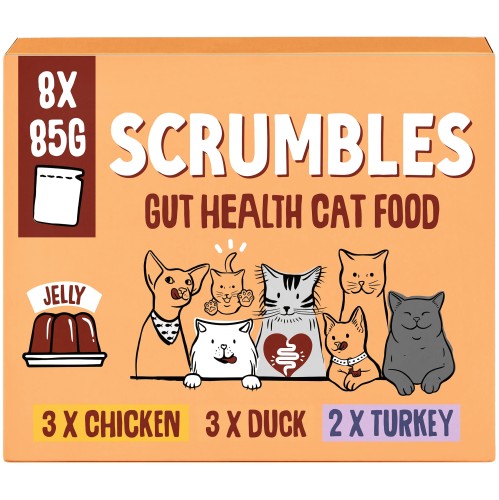 Scrumbles Jelly Gut Health Cat Food (8 x 85g)