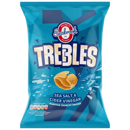Seabrook Trebles Salt & Vinegar Sharing Bag (120g)