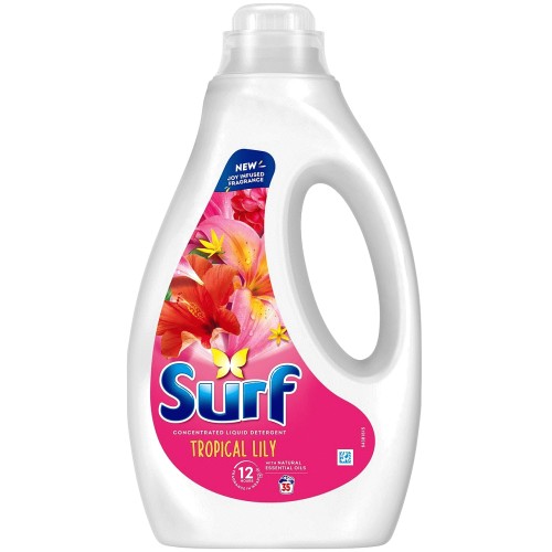 Surf Tropical Lily Liquid Laundry Washing Detergent 35 Washes (945ml)
