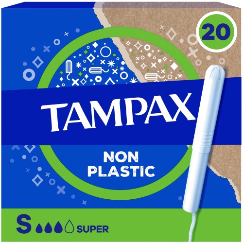 Tampax Super Tampons with Cardboard Applicator (20)