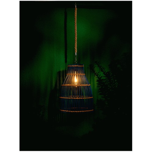 TESCO OUTDOOR SOLAR BLUE HANGING PENDANT LIGHT