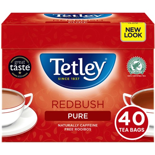 Tetley Pure Redbush Tea Bags (40 x 100g)