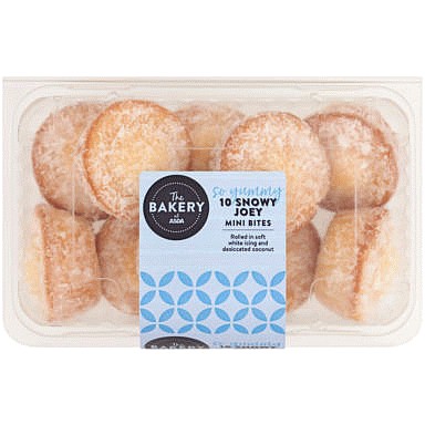 The BAKERY at ASDA The Bakery 10 Snowy Joey Mini Bites (240g)