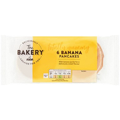 The BAKERY at ASDA The Bakery 6 Banana Pancakes