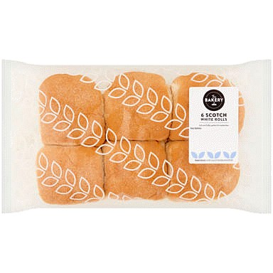 The BAKERY at ASDA The Bakery at 6 Scotch White Rolls